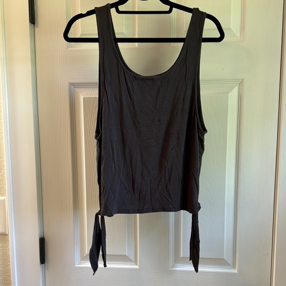 Garage Gray “I <3 Me More” Tank Top with Side Tie Details - Picture 6 of 9